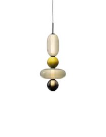 Bomma :: Lampa wisząca Pebbles 10 śr. 39 cm wielokolorowa