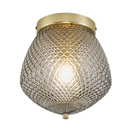 Nordlux :: Lampa ścienna / kinkiet / plafon Orbiform mosiężna dymna wys. 25,3 cm