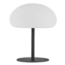 Nordlux :: Lampa stołowa ogrodowa Sponge ze ściemniaczem czarno-biała wys. 40,5 cm