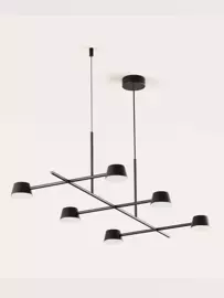 Aromas :: Lampa wisząca Nera Six czarna szer. 120 cm