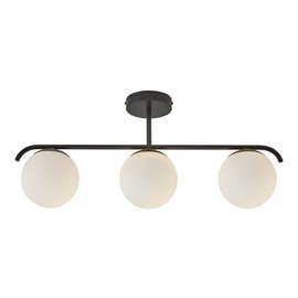 Nordlux :: Lampa sufitowa / plafon Grant czarna szer. 69 cm