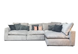 Nordic Line :: Sofa narożna / narożnik prawy tapicerowany Lazy 320x88x113 cm