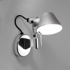 Artemide :: Lampa ścienna / kinkiet Tolomeo Micro Faretto srebrny (bez wyłącznika) szer. 21 cm