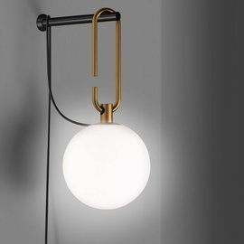 Artemide :: Lampa ścienna / kinkiet Nh złoty szer. 14 cm