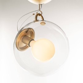 Artemide :: Lampa sufitowa Miconos mosiężna transparentna śr. 30 cm