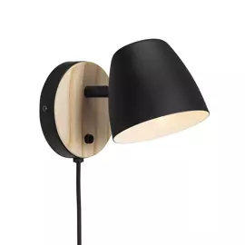 Nordlux :: Lampa ścienna / kinkiet Theo czarny gł. 21 cm