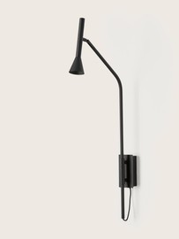 Aromas :: Lampa ścienna / kinkiet Lyb czarny wys. 77,8 cm