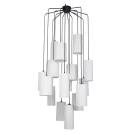 Market Set :: Lampa wisząca Cosiness 16 kloszy biała śr. 80 cm