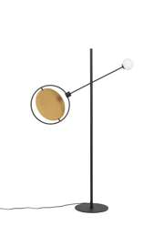 Zuiver :: Lampa podłogowa Sirius czarno-złota wys. 141 cm