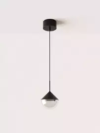 Aromas :: Lampa wisząca Nino 1 klosz śr. 10 cm czarna