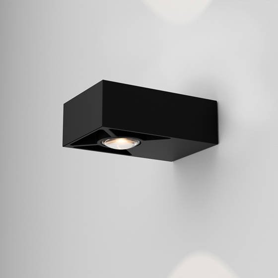 Aqform :: Lampa ścienna / kinkiet Golo Led czarna szer. 8 cm