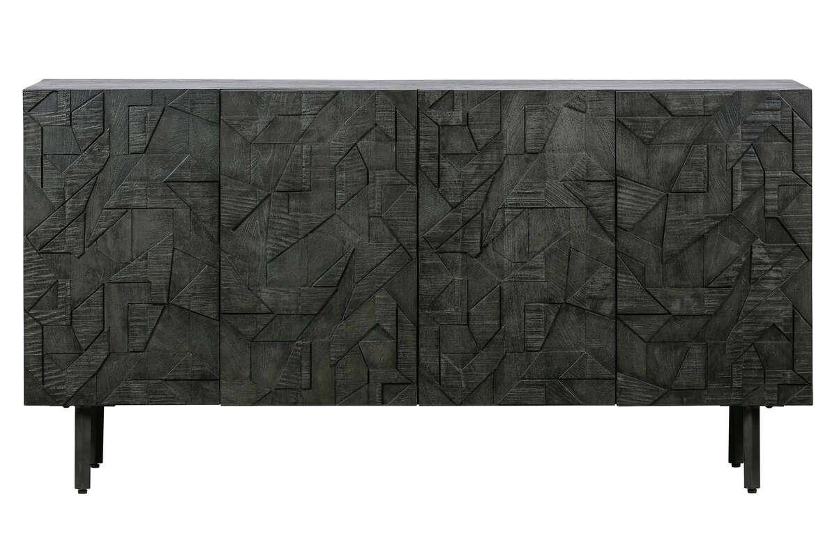 Be Pure :: Komoda Countier drewniana czarna szer. 160 cm