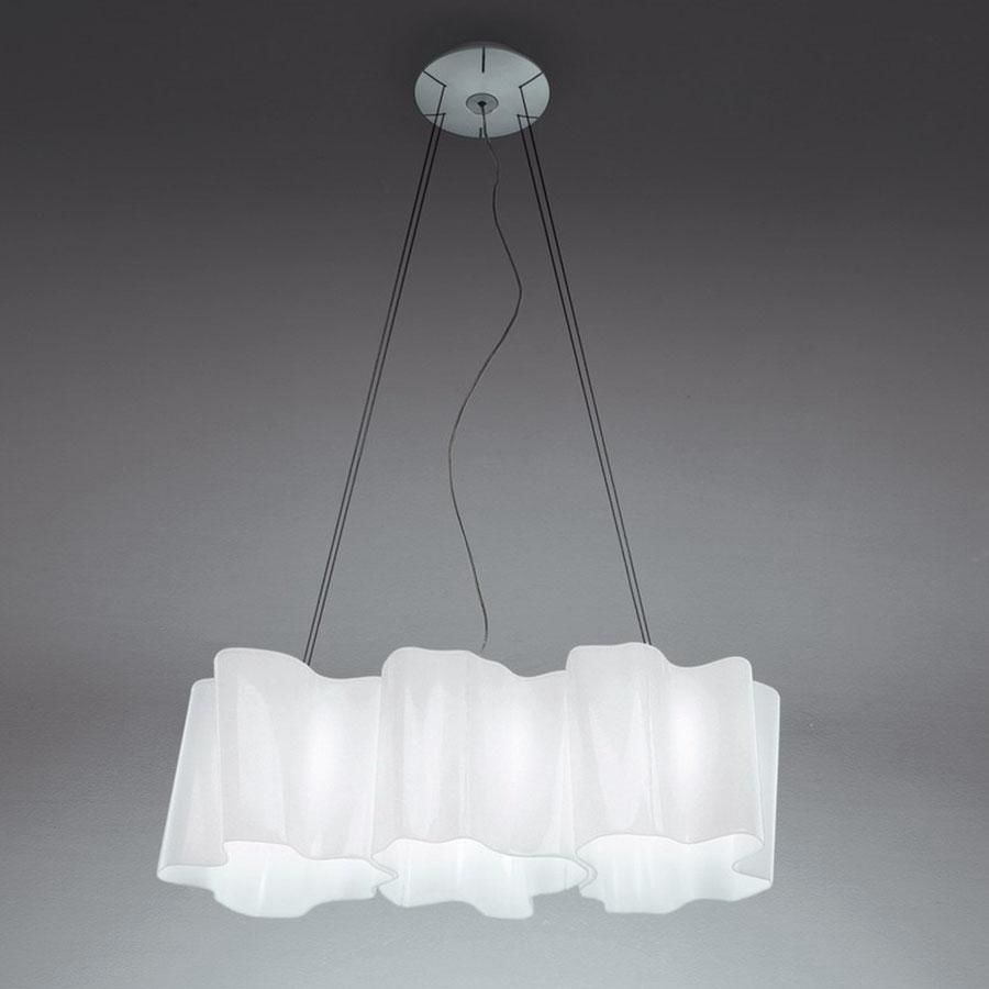 Artemide :: Lampa wisząca Logico szklana biała wys. 31 cm