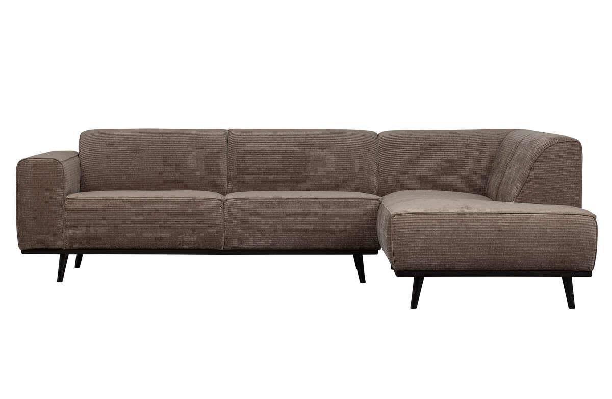 Be Pure :: Sofa narożna / narożnik prawy Statement Rib szary szer. 274 cm
