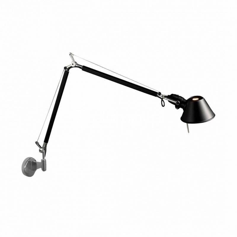 Artemide :: Lampa ścienna / kinkiet Tolomeo Mini czarny szer. 71 cm