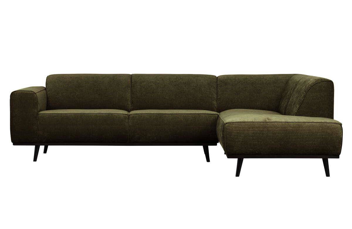 Be Pure :: Sofa narożna / narożnik prawy Statement Rib khaki szer. 274 cm