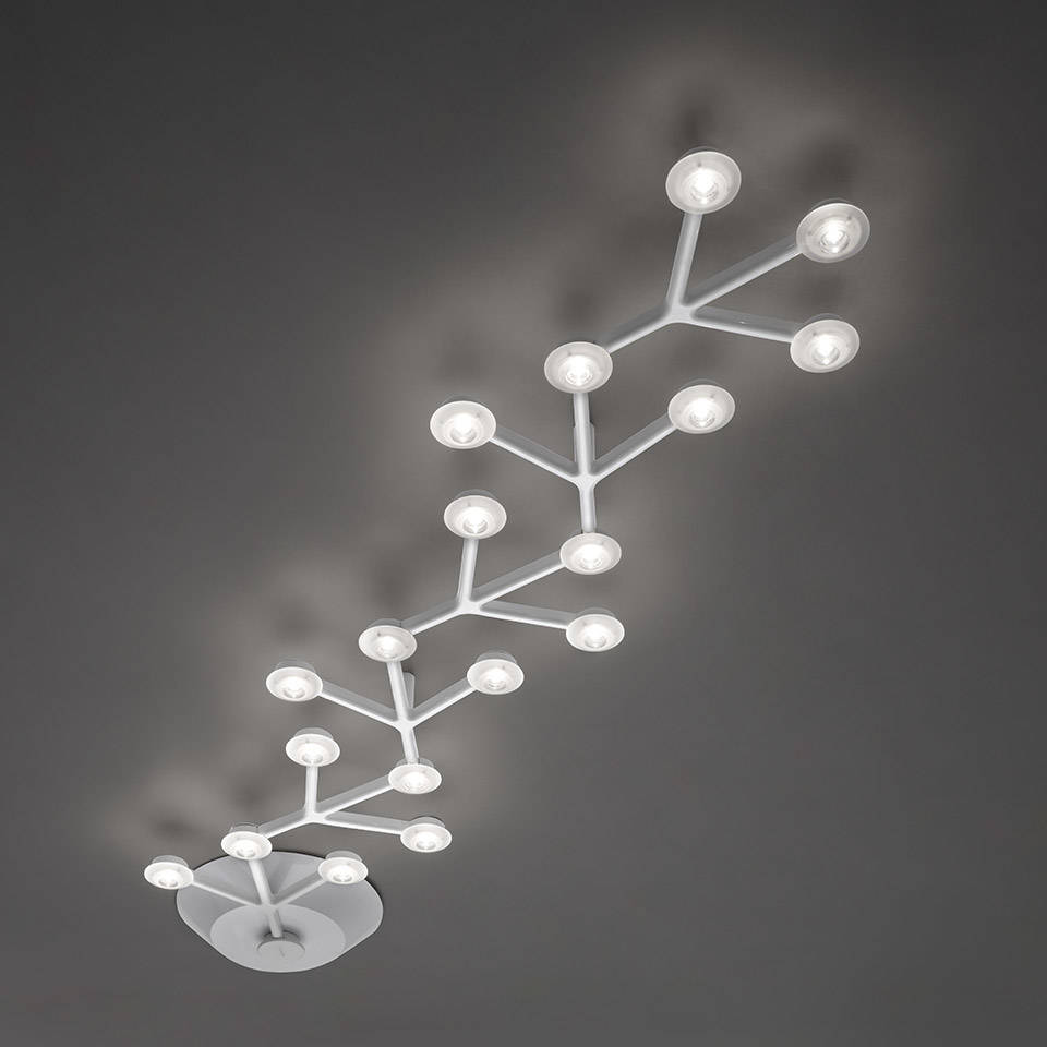 Artemide :: Lampa sufitowa / plafon Led Net biała szer. 125 cm