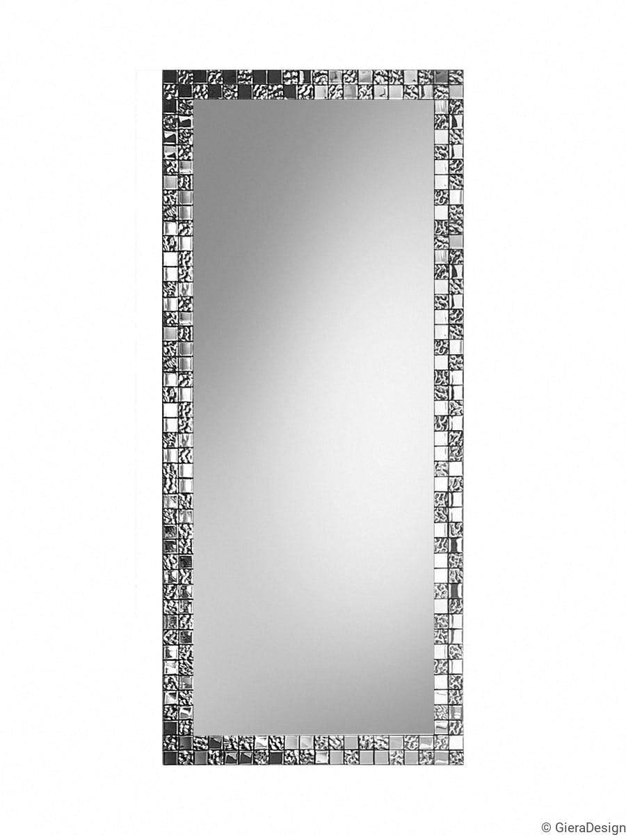 GieraDesign :: Lustro do przedpokoju Duże Aurea SQ prostokątne w srebrnej ramie 45x140 cm