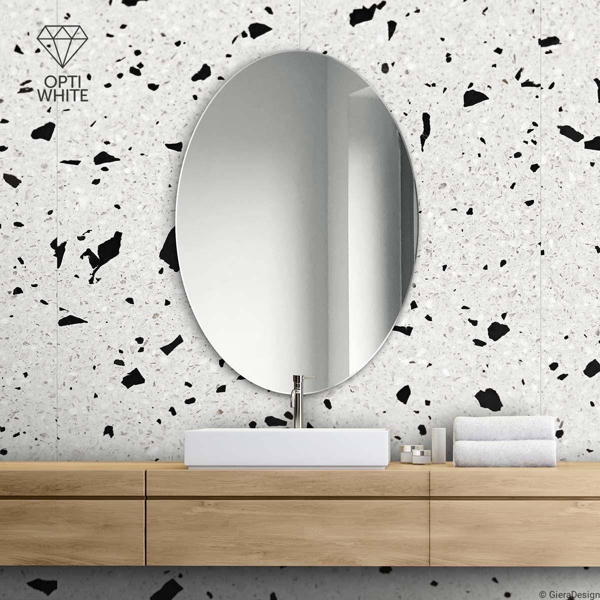 GieraDesign :: Lustro łazienkowe owalne super białe 45x60 cm