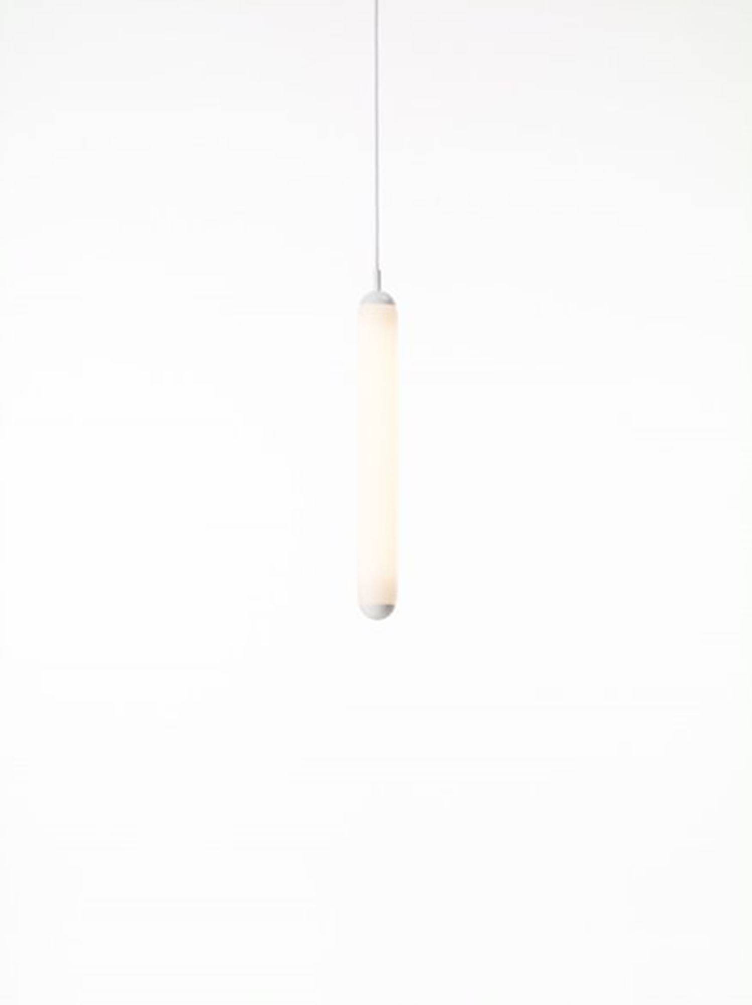 Brokis :: Lampa wisząca Puro Solo Vertical srebrna wys. 63 cm