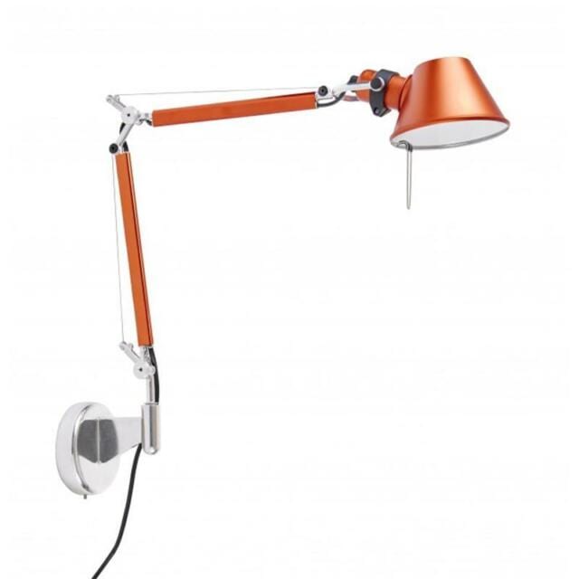 Artemide :: Lampa ścienna / kinkiet Tolomeo Micro pomarańczowa szer. 49 cm