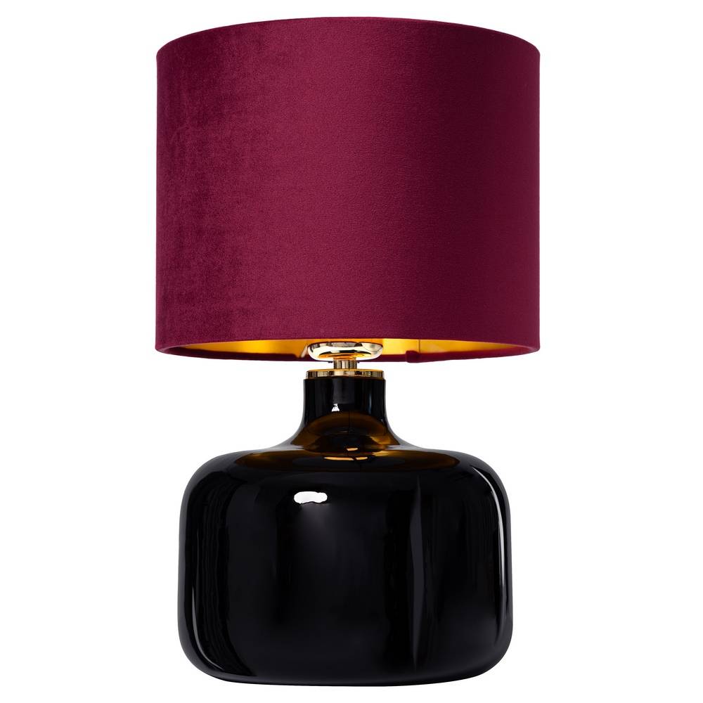 burgundy glass lamp