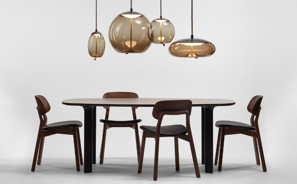 Lampy Brokis nad stół do jadalni