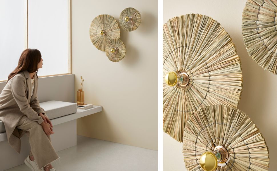 Lampy ścienne rattanowe Aromas - Laos