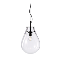 Bomma :: Hanging lamp Tim transparent black H: 63 cm