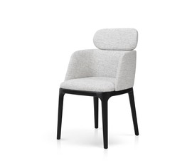Nobonobo :: Upholstered chair with armrests Must grey