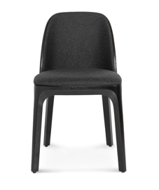 Fameg :: Stuhl gepolstert A1801 Oak / Dolaro 19 schwarz