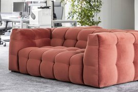 Nordic Line :: Sofa gepolstert Michelle 3 person 236x68x105 cm rosa