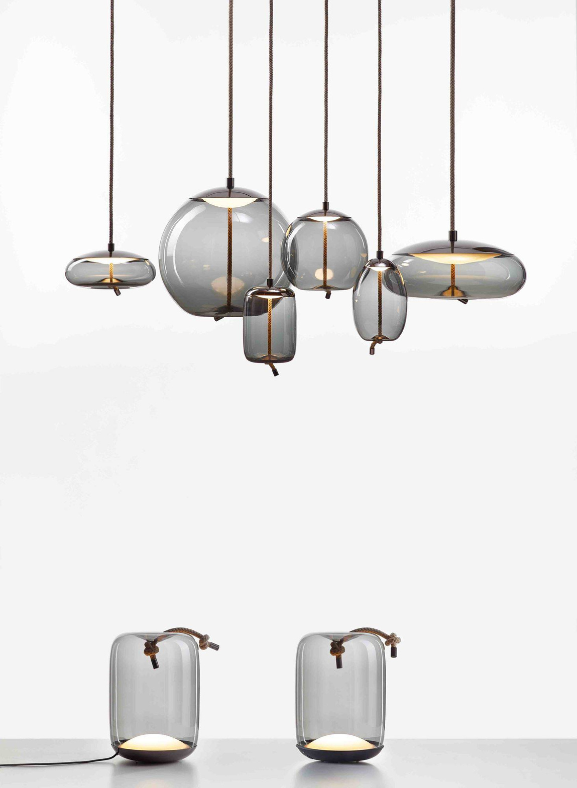 Brokis :: Lampa wisząca Knot Small Uovo śr. 18 cm czarna