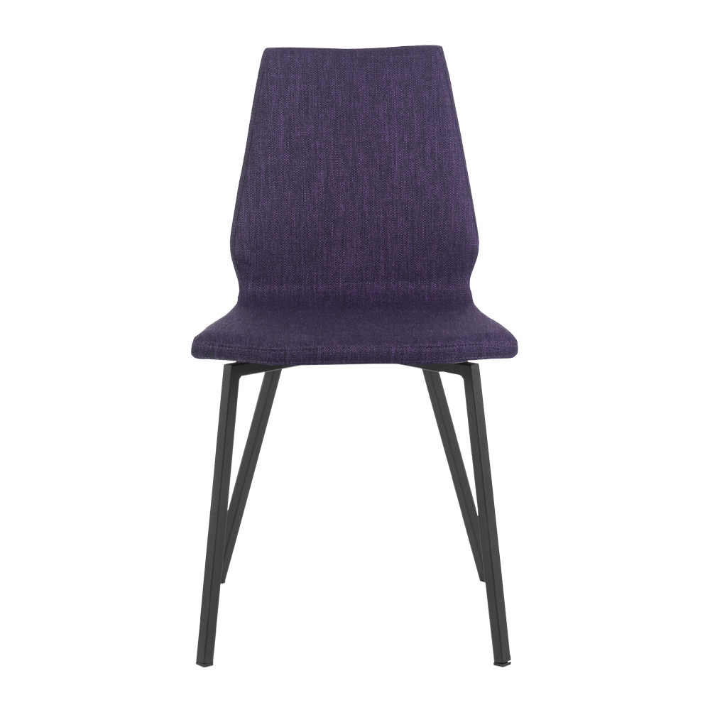 Mobitec :: Mood 41 upholstered chair, purple, width 47 cm, metal legs
