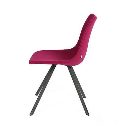 Claudie :: Carrie upholstered chair, metal legs, color to choose, width 51 cm