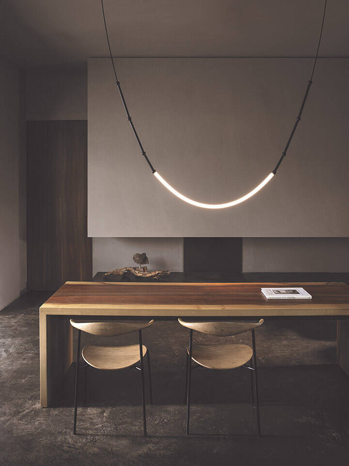 Karman :: Leda hanging lamp, width 100 cm, black
