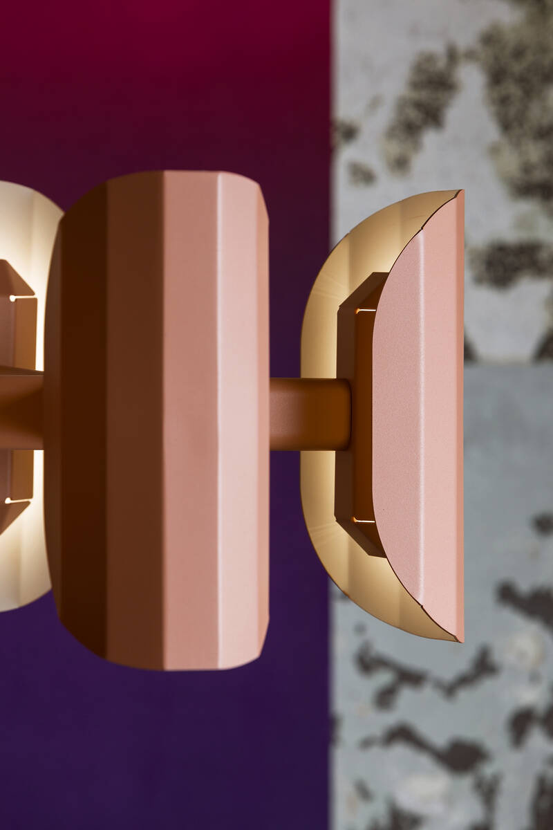 Kaspa :: Apolin multi-arm pendant lamp, width 120 cm, pink