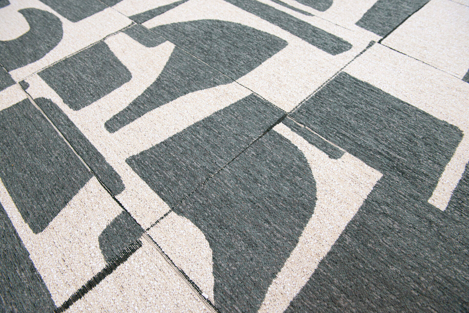 Louis De Poortere :: Papercut Dea Spray Rechteckiger Teppich 170x240 cm Beige-Grün