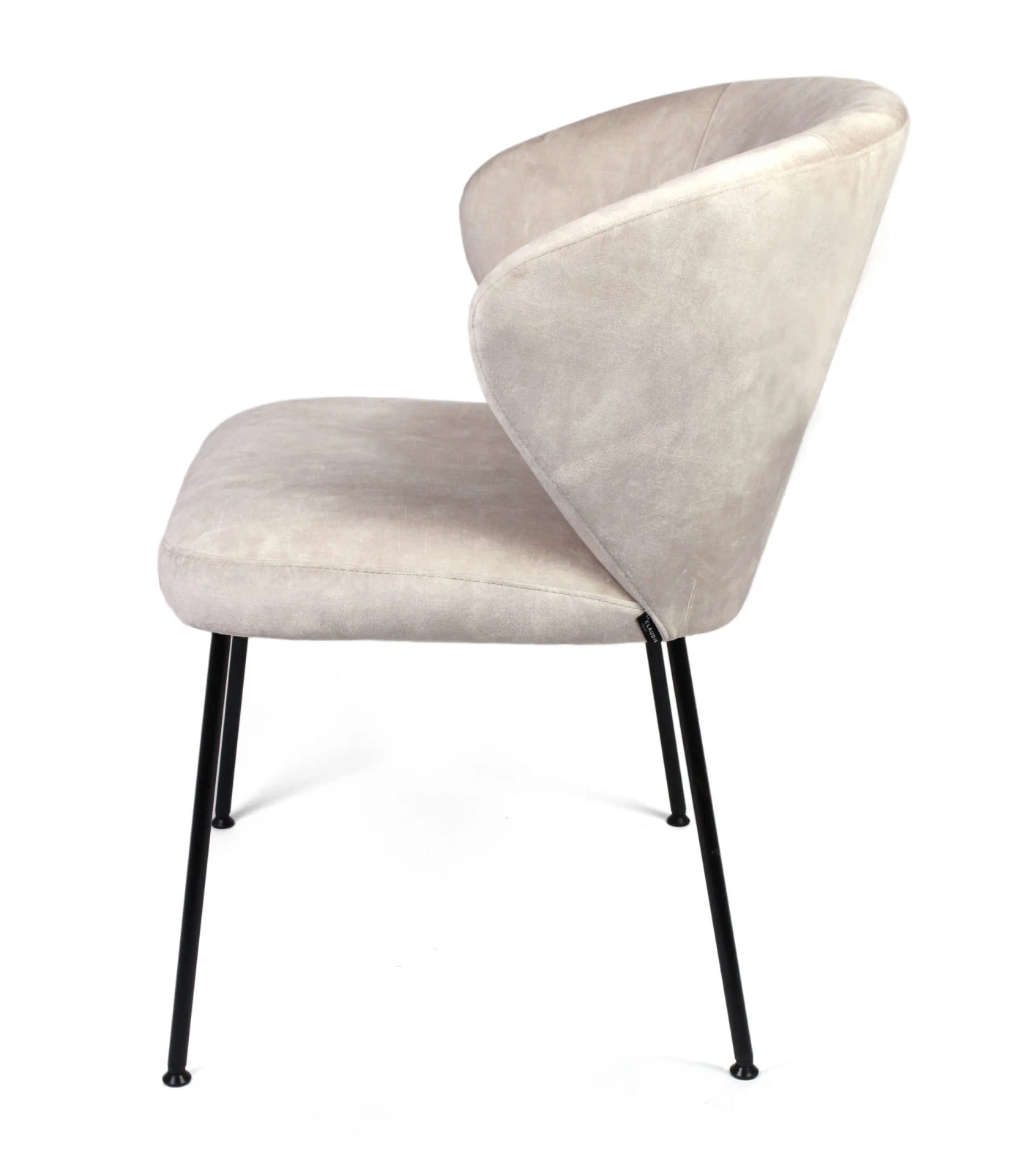 Claudie :: Stella upholstered chair, metal legs, color to choose, width 55 cm