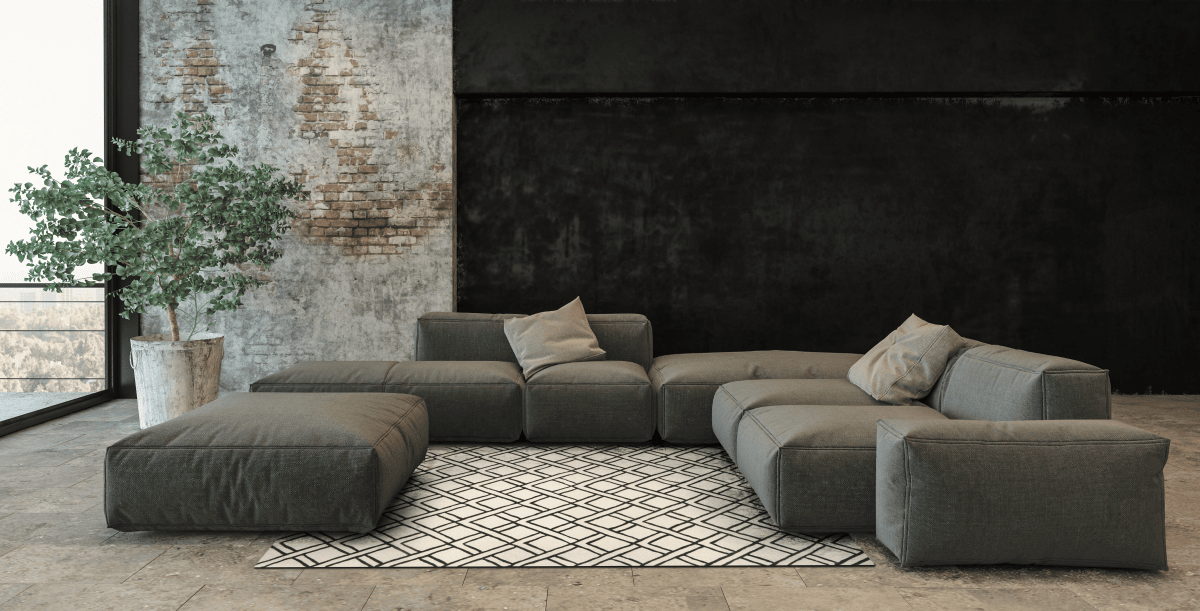 Carpet Decor :: Teppich Canyon ręcznie wykonany grau