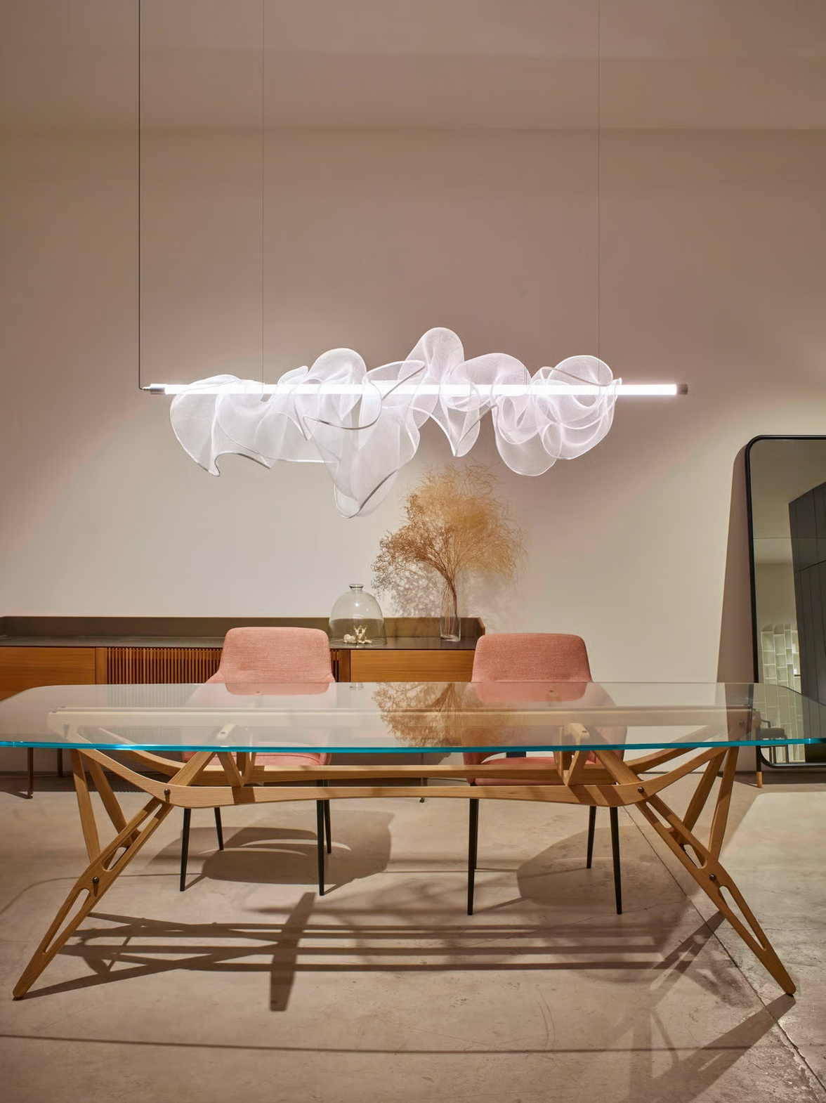 LZF :: The Cloud kurze Pendelleuchte, Breite 100 cm, weiß