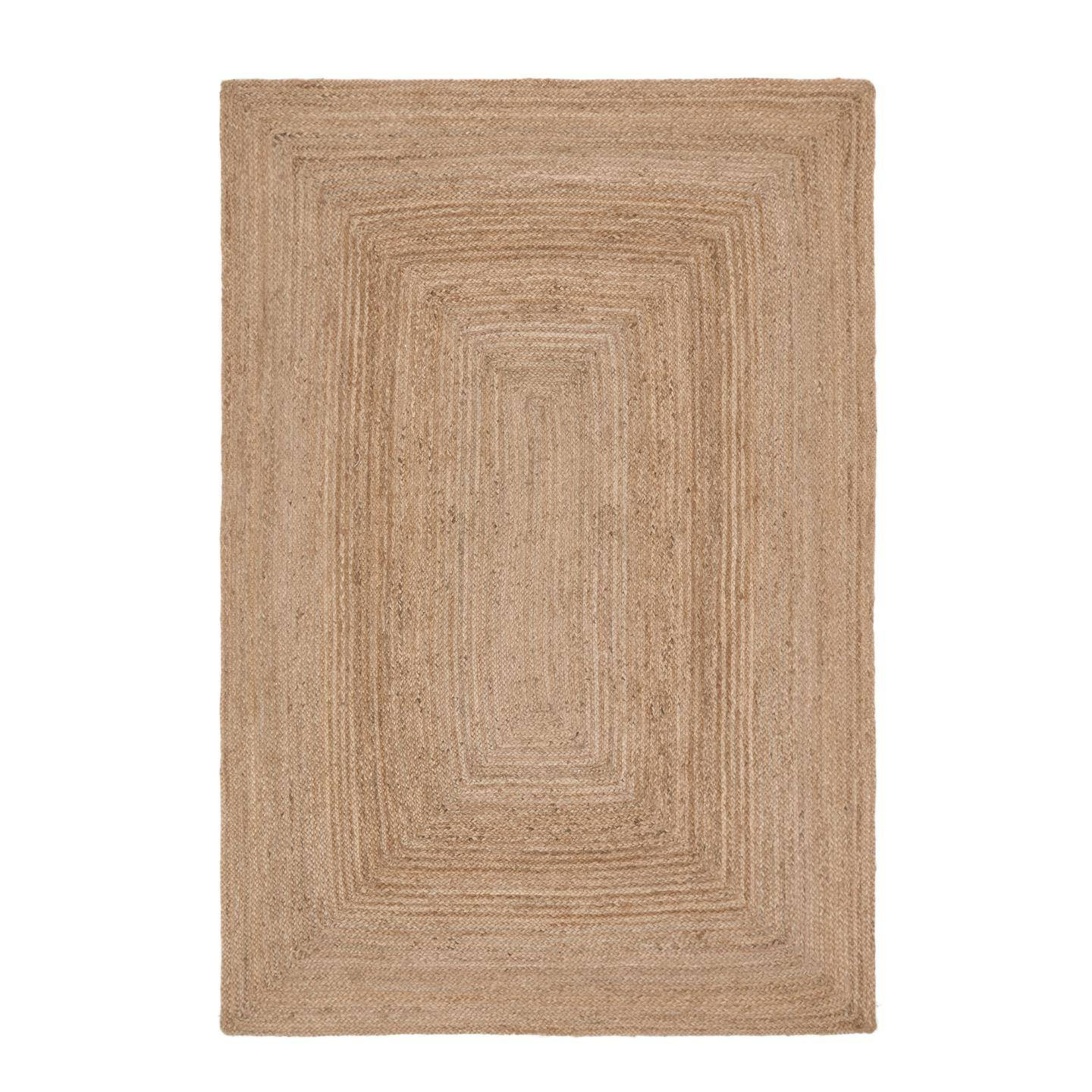 Yute rechteckiger Teppich 160x230 cm Jute