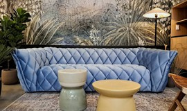 Nordic Line :: Goldy upholstered sofa, light blue, width 220 cm