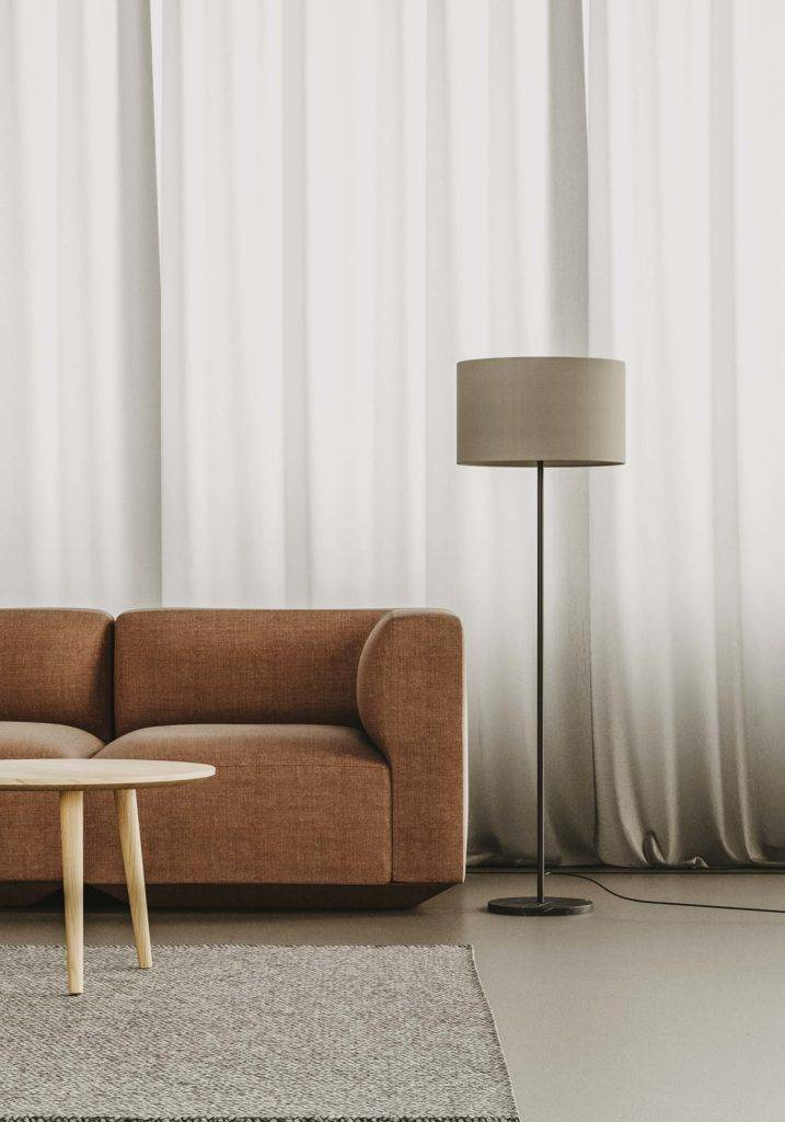 Aromas ::  Floor lamp Hedra white-black H: 118 cm
