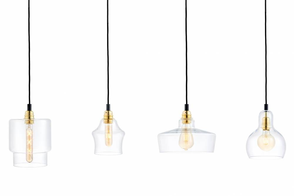 Kaspa :: Lampa wisząca Longis na listwie Plafon 4 Gold