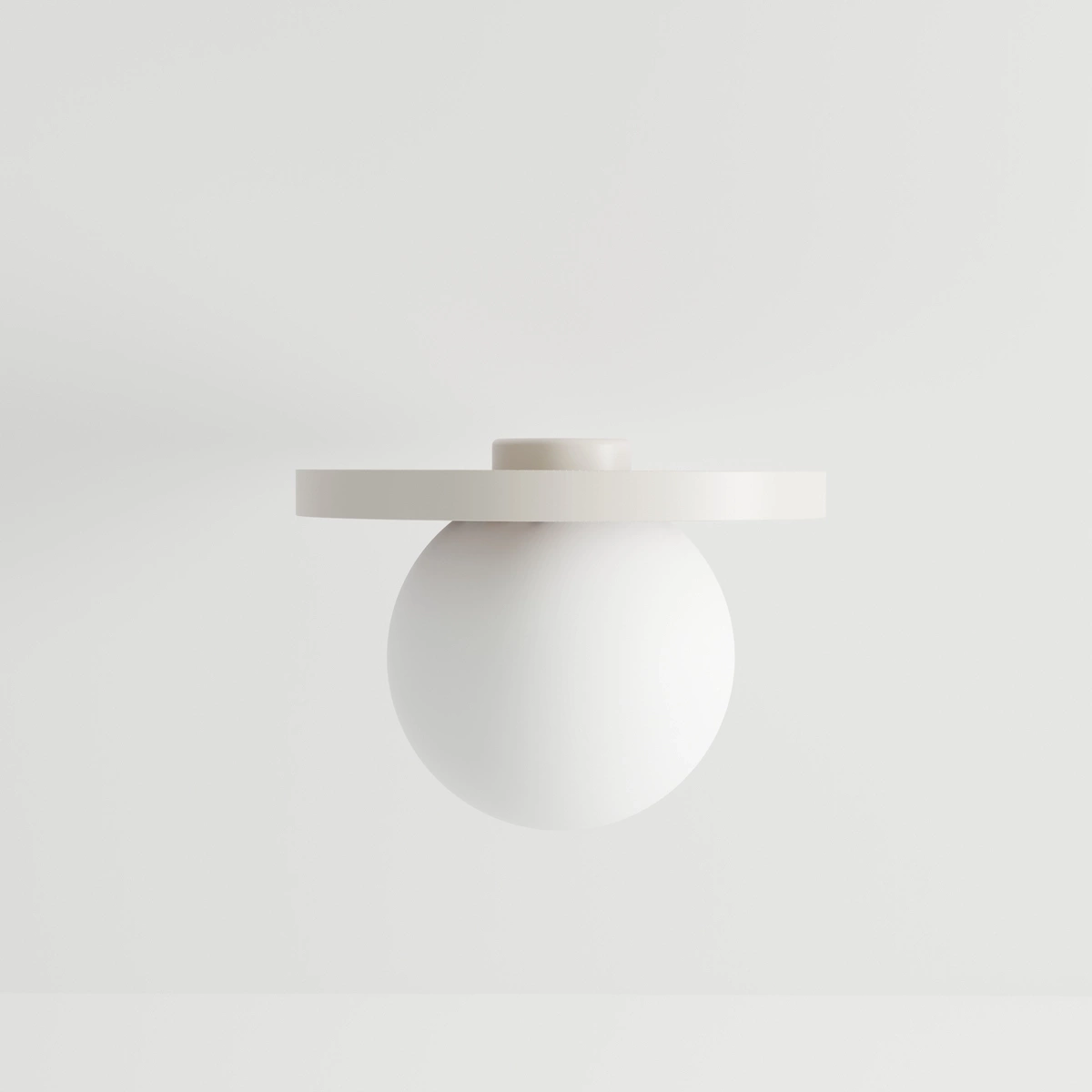 Kaspa :: Lampa sufitowa / plafon Legra okrągły śr. 30 cm kremowy IP44