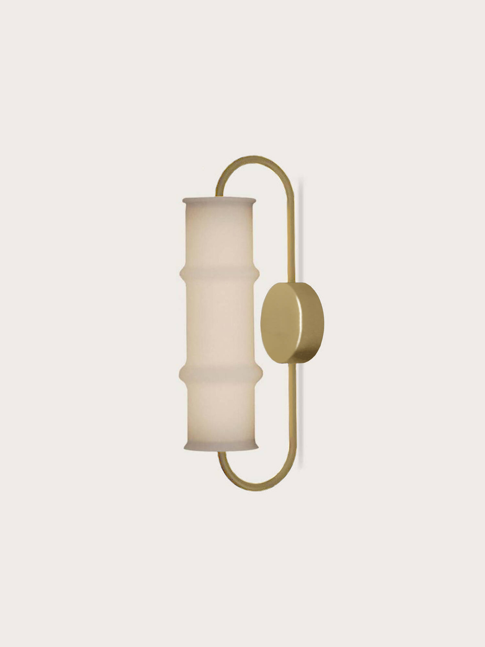 Aromas :: Canna white and gold wall lamp, height 41 cm