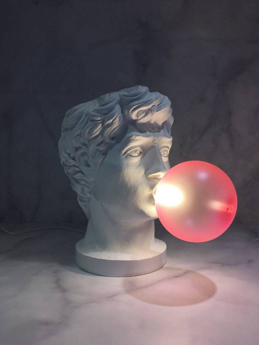 Seletti :: Tischlampe aus Glas Wonder Times Höhe 40,5 cm weiß