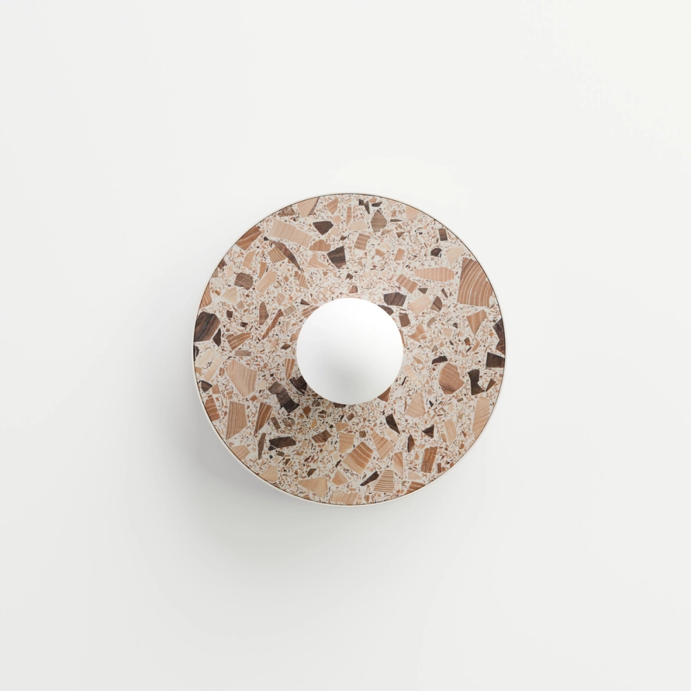 Kaspa :: Legra Wandleuchte / Wandleuchte, Breite 30 cm, Creme IP44