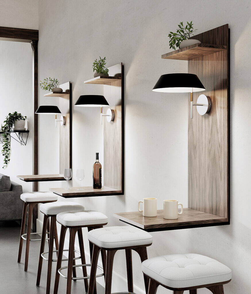 Aromas :: Aider wall lamp/sconce diameter 30 cm black